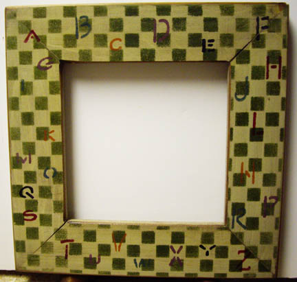 Checkered with Alphabet Frame